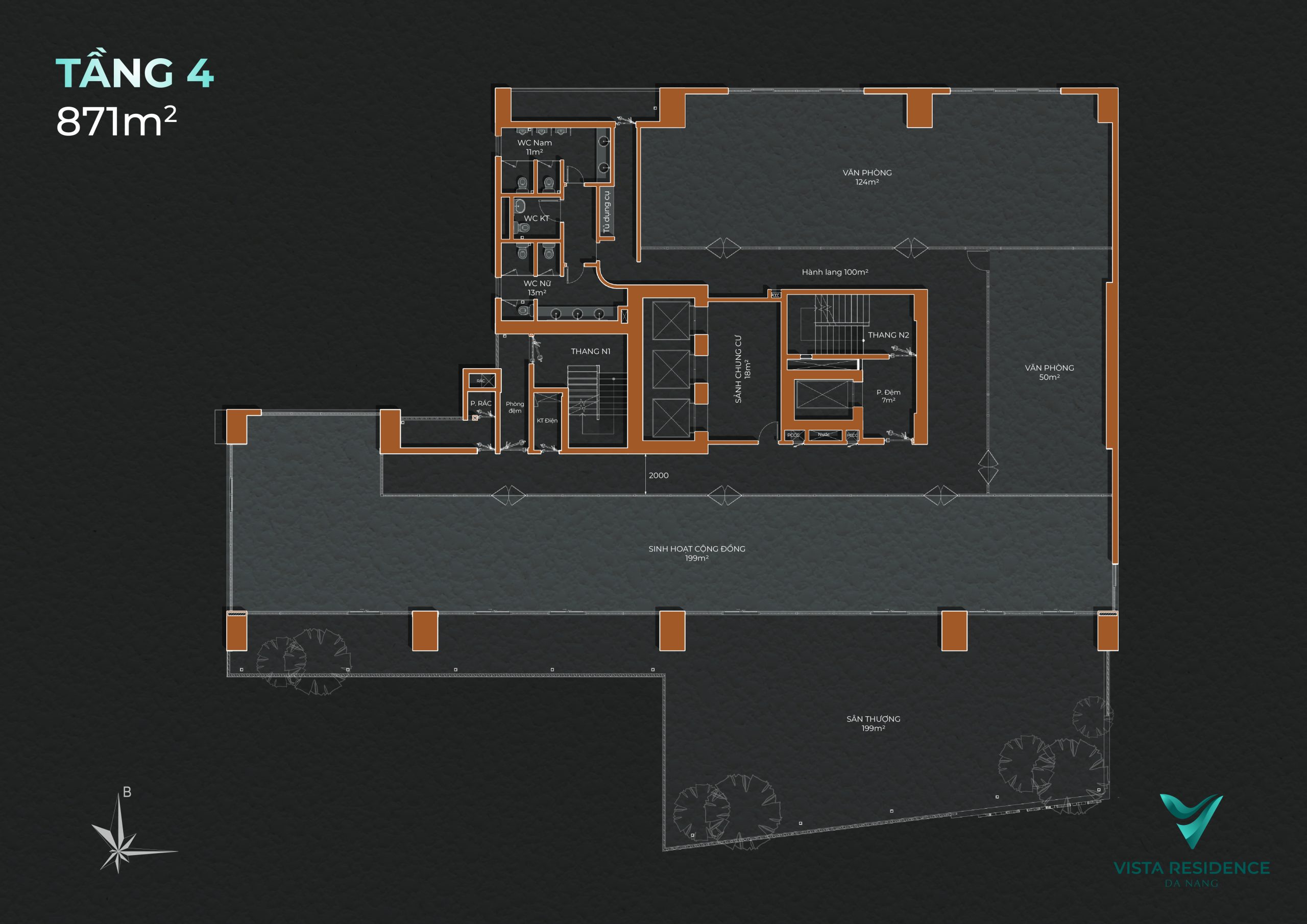 MB TẦNG 4 VISTA RESIDENCE